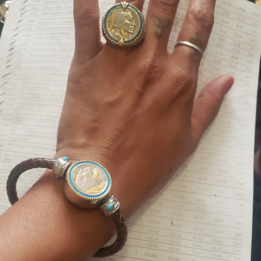 Buffalo Nickel Bracelet and Ring